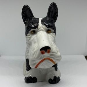Vintage Japan Ceramic Schnauzer Dog